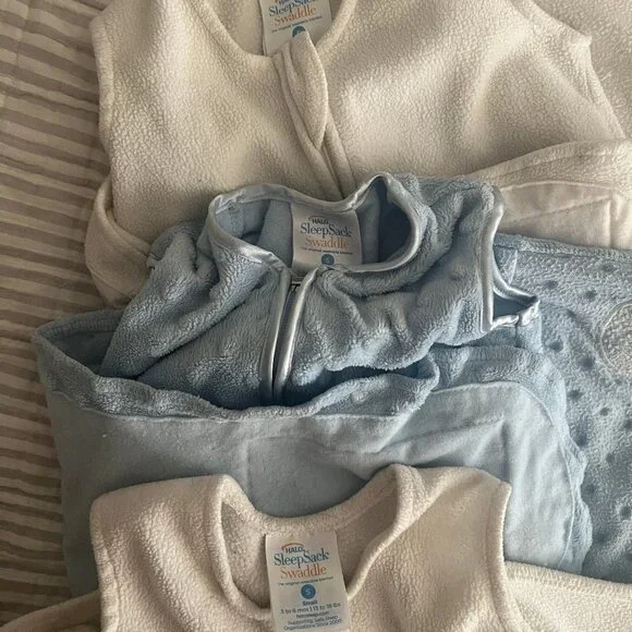 Bundle of 3 HaloFleece Halo Sleep Sacks Wearable Blankets for Swaddle Weaning - Picture 6 of 6